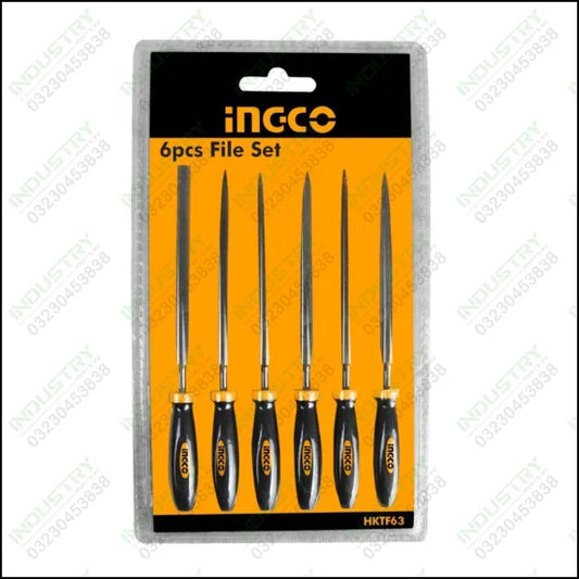 Ingco 6 Pcs File Set HKTF63 in Pakistan - industryparts.pk