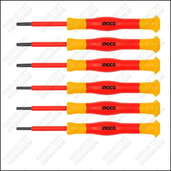 Ingco 6PCS Insulated precision screwdriver set HKIPSD0601 in Pakistan - industryparts.pk