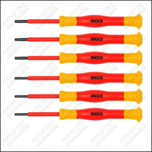 Ingco 6PCS Insulated precision screwdriver set HKIPSD0601 in Pakistan - industryparts.pk