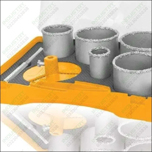 Ingco 7PCS CARBIDE GRITTED HOLE SAW SET AKCH0071 in Pakistan - industryparts.pk