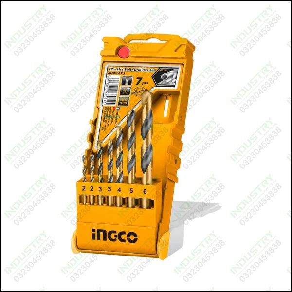 INGCO 7pcs Metal drill bits set AKD1075 in Pakistan - industryparts.pk