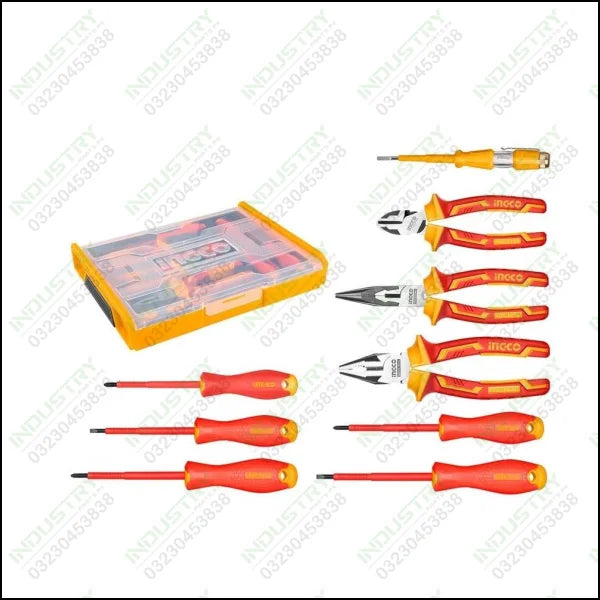 Ingco 9 Pcs Insulated hand tools set Industrial HKTV01H091 in Pakistan - industryparts.pk