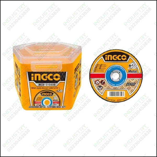 INGCO ABRASIVE METAL CUTTING DISC SET MCD1210550 in Pakistan - industryparts.pk
