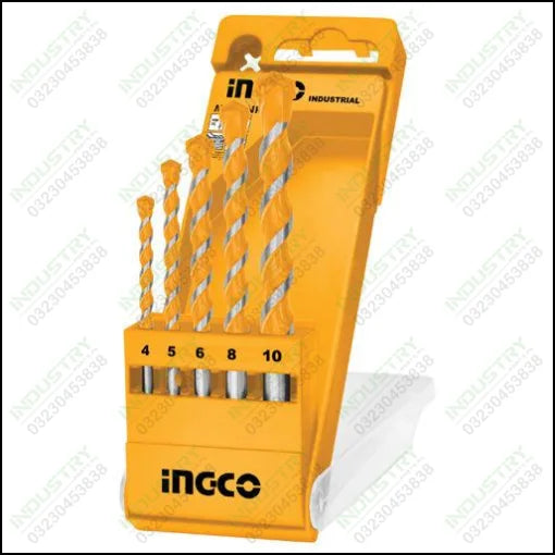 Ingco AKD3051 5PCS Masonry drill bit set in Pakistan - industryparts.pk