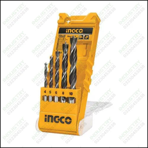 Ingco AKD5058 5PCS Wood drill bits set in Pakistan - industryparts.pk