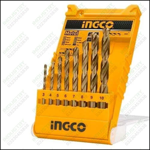 Ingco AKDB1088 8PCS HSS twist drill bits set in Pakistan - industryparts.pk