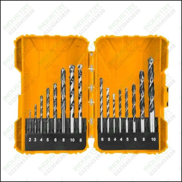 Ingco AKDL11601 16PCS Metal, Concrete and wood drill bits set in Pakistan - industryparts.pk