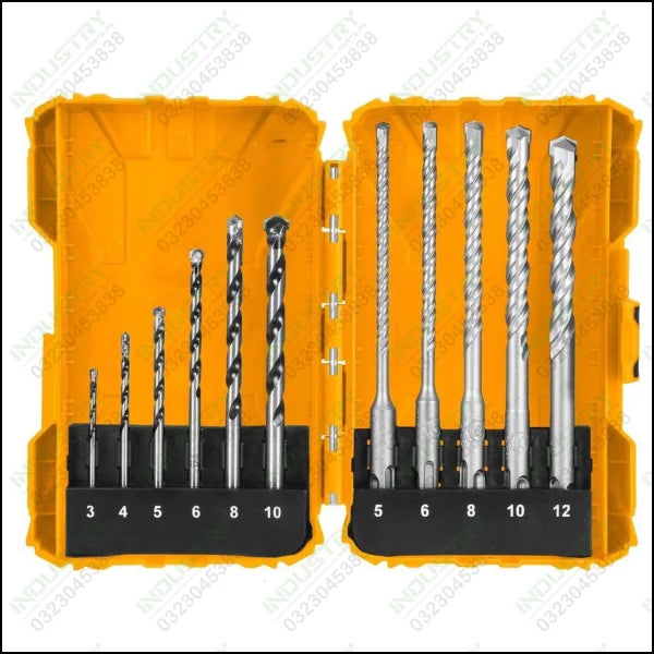 Ingco AKDL31101 11PCS Concrete and hammer drill bits set in Pakistan - industryparts.pk
