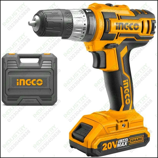 INGCO Cordless Impact Drill Lithium-Ion CDLI200215 in Pakistan - industryparts.pk