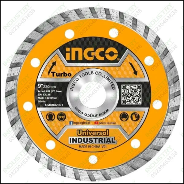 Ingco DMD032301 Turbo diamond disc in Pakistan - industryparts.pk