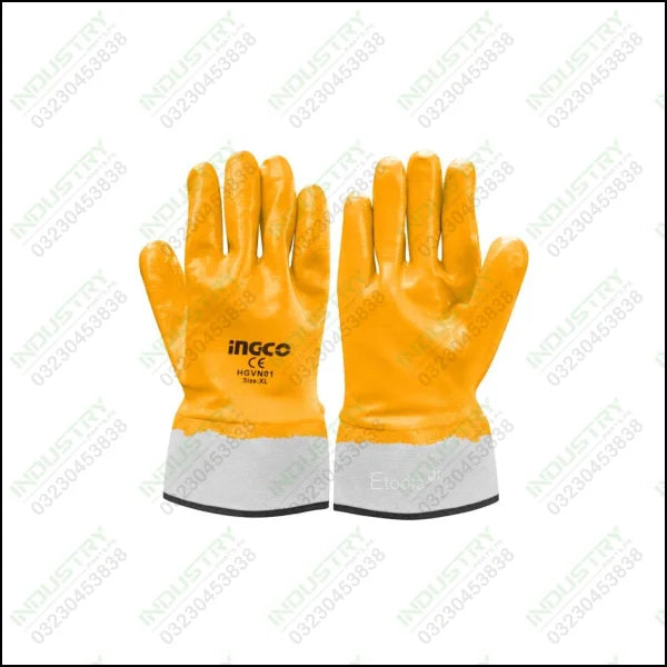INGCO HGVN01 Heavy Nitrile Gloves in Pakistan - industryparts.pk