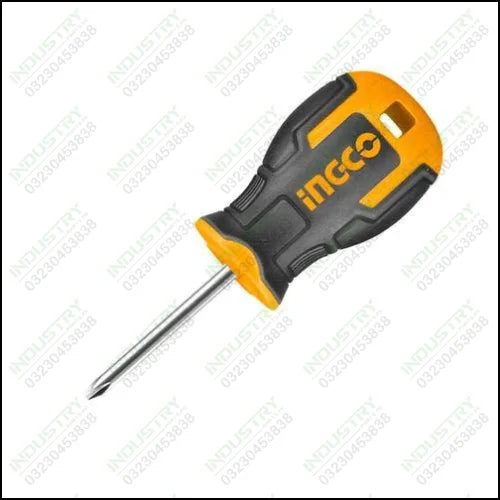 Ingco HS68PH2038 Industrial Magnetic Stubby Mini Phillips Screwdriver in Pakistan - industryparts.pk