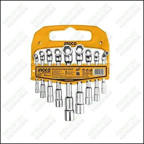 Ingco L-Angled Socket Wrench Set LASWT0901 In Pakistan - industryparts.pk