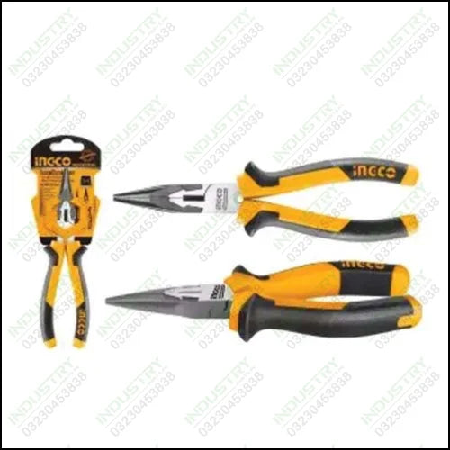 Ingco Long Nose Pliers Industrial HLNP28168 in Pakistan - industryparts.pk