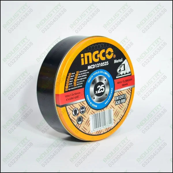 Ingco MCD1210525 Abrasive Metal Cutting Disc in Pakistan - industryparts.pk