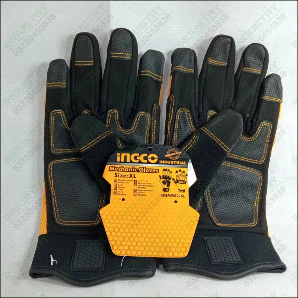 Ingco Mechanic Gloves XL in Pakistan - industryparts.pk