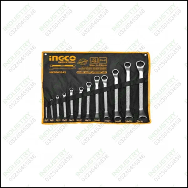 INGCO Offset Ring Spanner Set HKSPA3142 in Pakistan - industryparts.pk