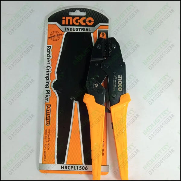 Ingco Ratchet Crimping Plier HRCPL1506 in Pakistan - industryparts.pk