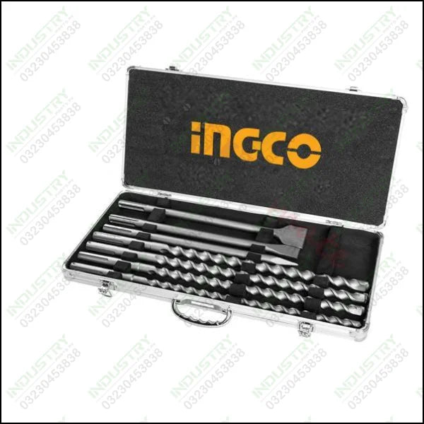 Ingco SDS Max Hammer Drill Bit and Chisel Set AKD5075 in Pakistan - industryparts.pk