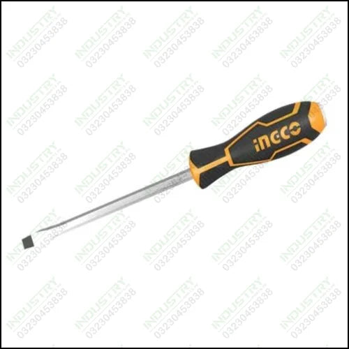 INGCO SLOTTED GO-THROUGH SCREWDRIVER 100MM HGTS286100 in Pakistan - industryparts.pk