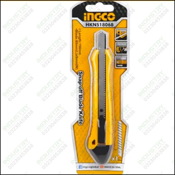 Ingco Snap-Off Blade Knife HKNS18068 In Pakistan - industryparts.pk