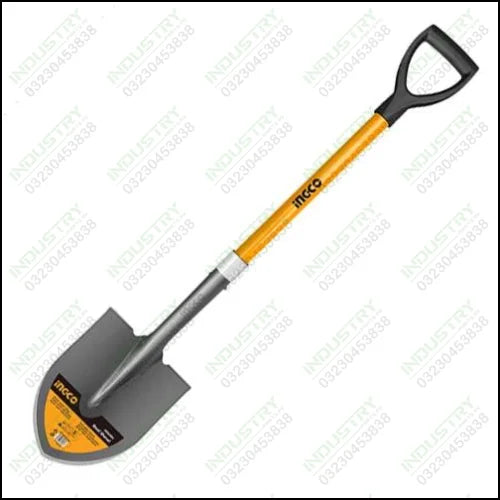 Ingco Steel shovel with handle HSSH0101 in Pakistan - industryparts.pk