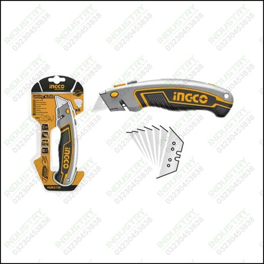 Ingco Utility Knife HUK6128 In Pakistan - industryparts.pk