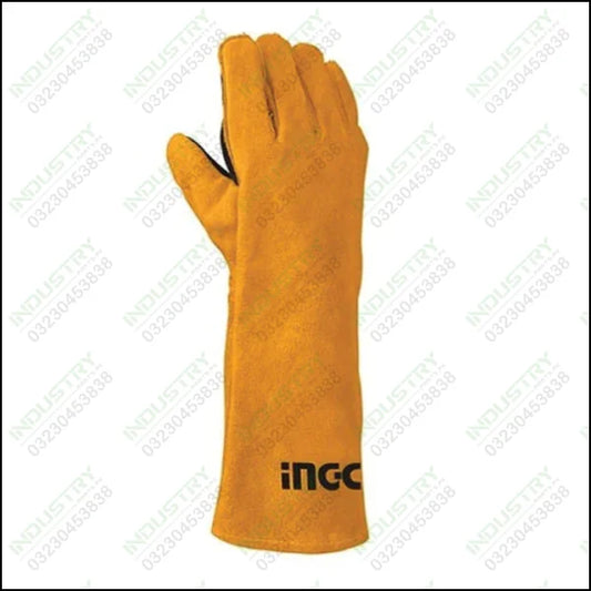 Ingco Welding Leather Gloves HGVW02 in Pakistan - industryparts.pk