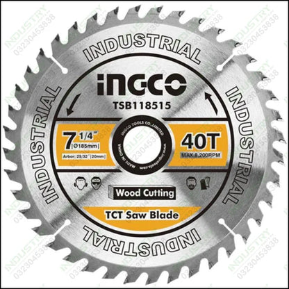INGCO Wood Cutting Disc 2 Pcs 185mm 30T TSB118510 in Pakistan - industryparts.pk