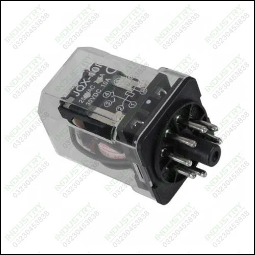 JQX-10F 2Z  10A 220V AC Pin coil electromagnetic relay - industryparts.pk