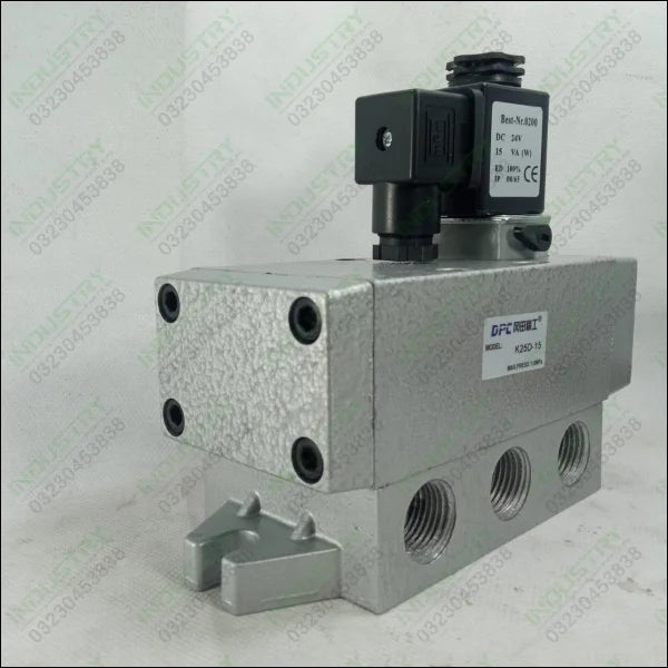 K25D-15 Solenoid Valve 2 Position 5 Way Compressed Air with Oil Mist Single in Pakistan