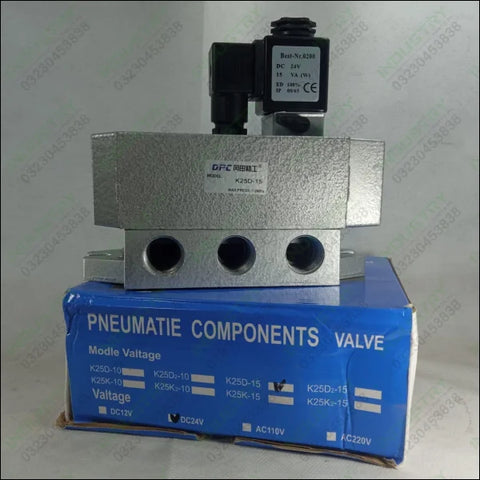 K25D-15 Solenoid Valve 2 Position 5 Way Compressed Air with Oil Mist Single in Pakistan