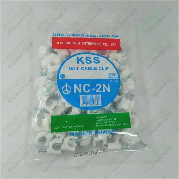 KSS Nail Clamp Cable Clip Wire Clip Different Sizes in Pakistan - industryparts.pk