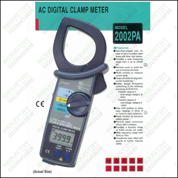 KYORITSU 2002PA AC DIGITAL CLAMP METER in Pakistan