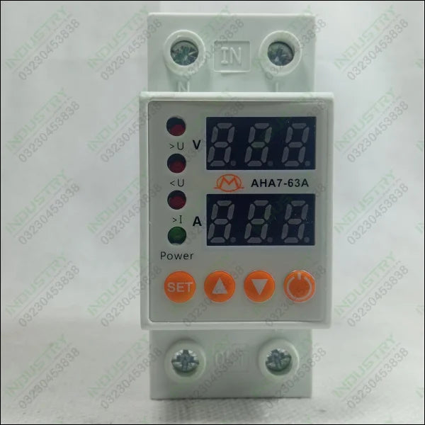 LCD Display adjustable Voltage Protector module AHA7 63A in Pakistan