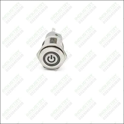 LED Indicator Latching 16mm Push Button Control Switch for Car Motor Start Green in Pakistan - industryparts.pk