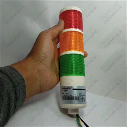 LED Industrial Signal Tower Light 3 Colors Flash LED Light Warning Lamp for CNC Machines - industryparts.pk