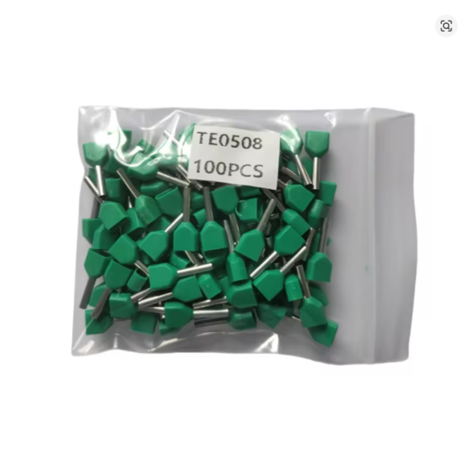 TE0508 Copper Insulated Dual Cable Lugs in Pakistan - GREEN