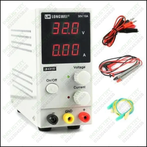 LW-3010D DC Switching Power Supply 30V 10A Mini Digital Regulated Laboratory Power Supply - industryparts.pk