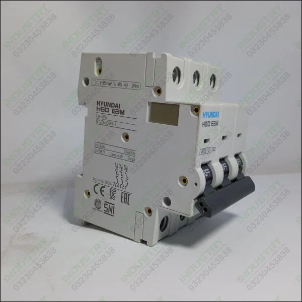 Magneto-Thermic Switch Breaker 3 Pole HGD 63M 32A HYUNDAI in Pakistan - industryparts.pk