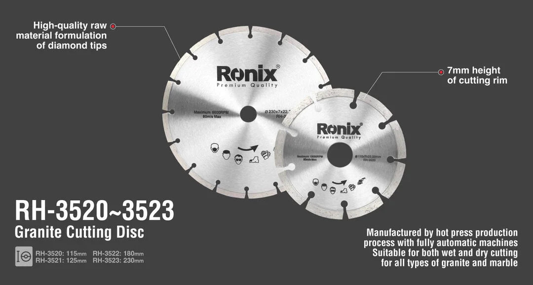 RONIX Granite Cutting Disk RH-3520 in Pakistan
