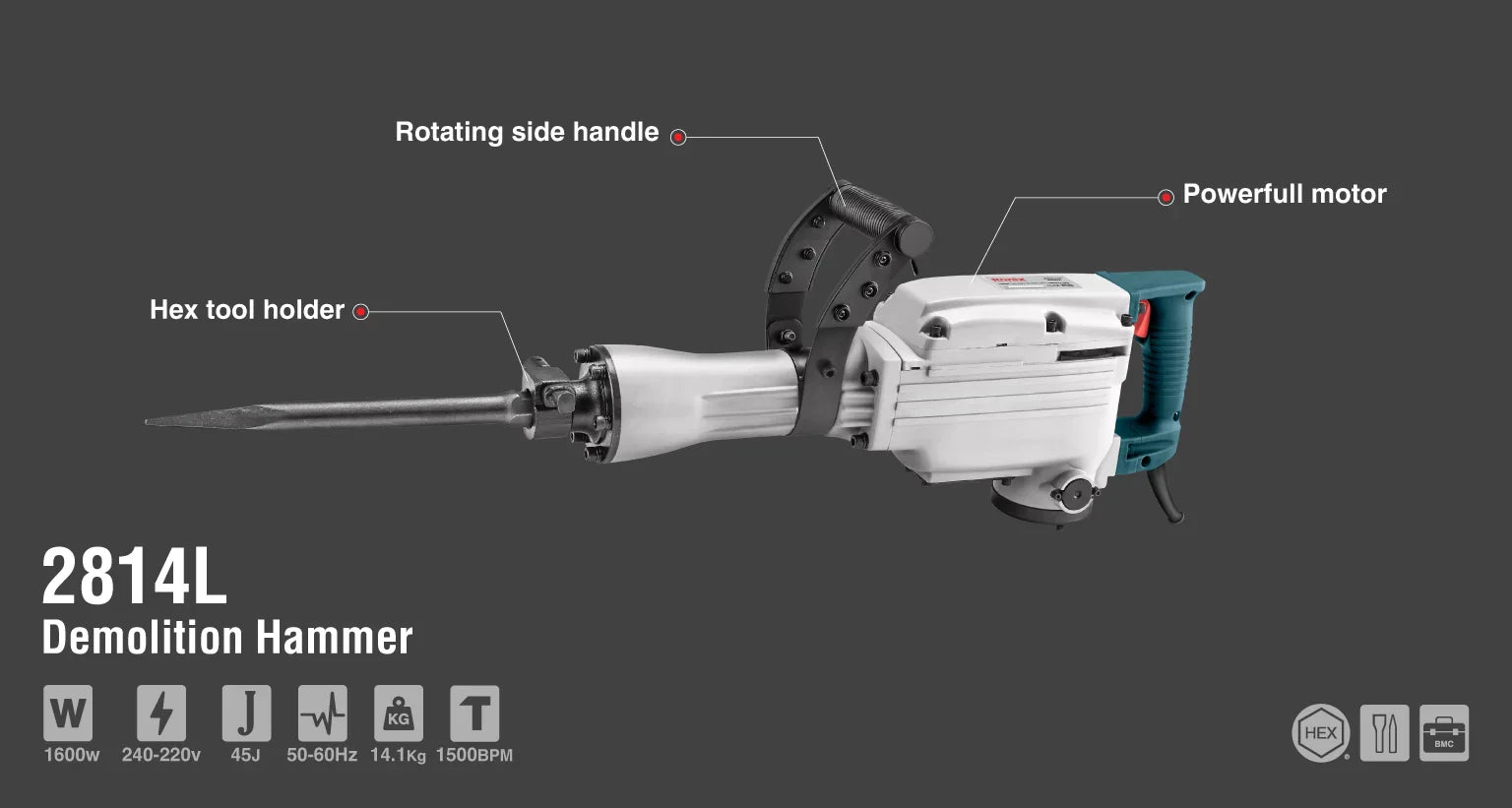 RONIX Demolition Hammer 2814L in Pakistan