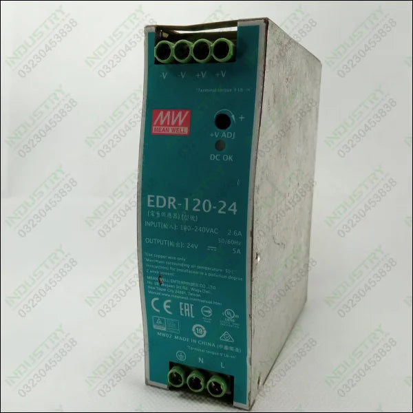 Mean Well EDR-120-24 Power Supply in Pakistan - industryparts.pk