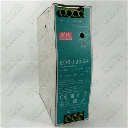 Mean Well EDR-120-24 Power Supply in Pakistan - industryparts.pk