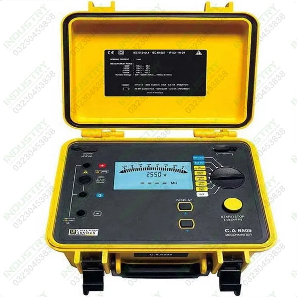 Megaohm Meter C.A 6505 Chauvin-Arnoux 5 kV France - industryparts.pk