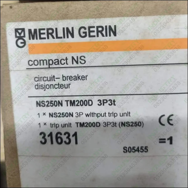 MERLIN GERIN NS250N TM200D Circuit-Breaker Disjonctrur in Pakistan