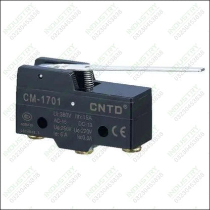 Micro Limit Switch Lever Arm Long CNTD CM-1701 in Pakistan - industryparts.pk