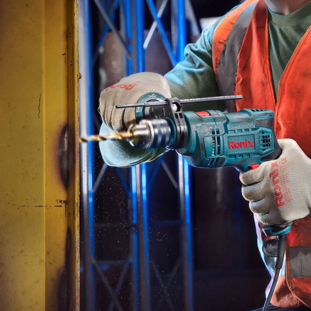 RONIX Electric Impact Drill Kit 13mm Keyed 2214LK in Pakistan