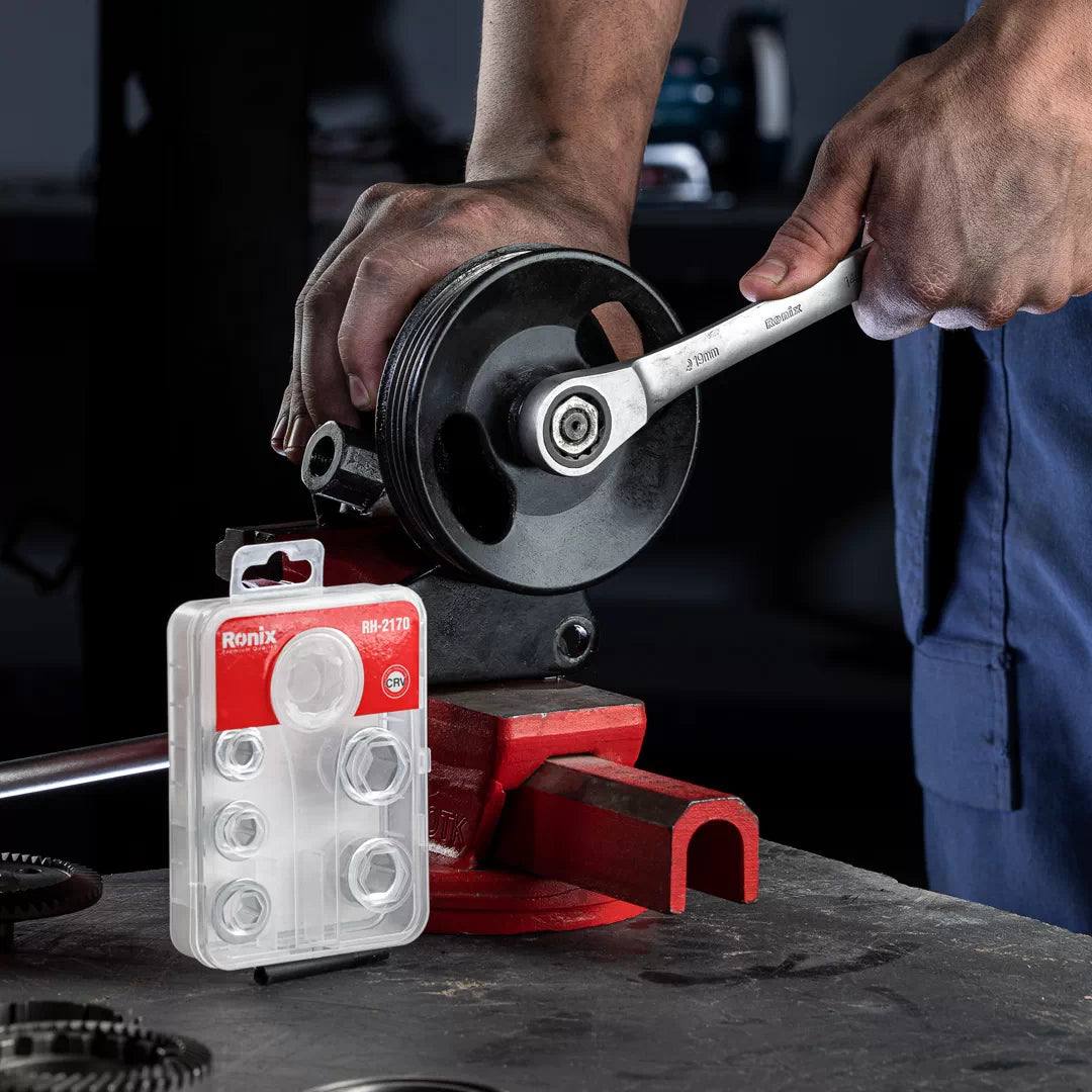 RONIX 7-in-1 Double Box End Ratcheting Wrench Set RH-2170 in Pakistan