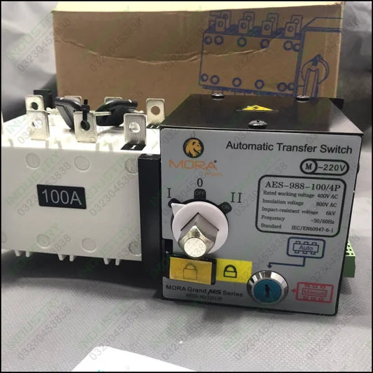 MORA Automatic Transfer Switch AES-988-100/4P in Pakistan - industryparts.pk